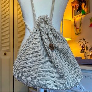 Theeee Best Sak Pack! Gorgeous Cream/ Oatmeal Colored Silky Mesh Beach Pack.